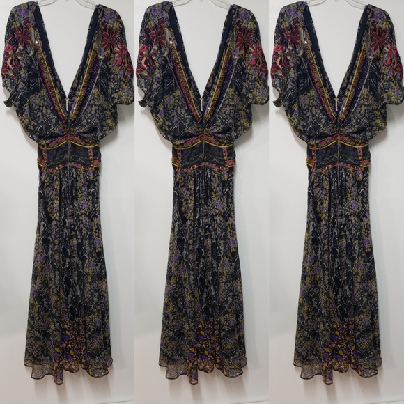 Free People Furnished Floral Maxi Dress Si… - Picture 5 of 10